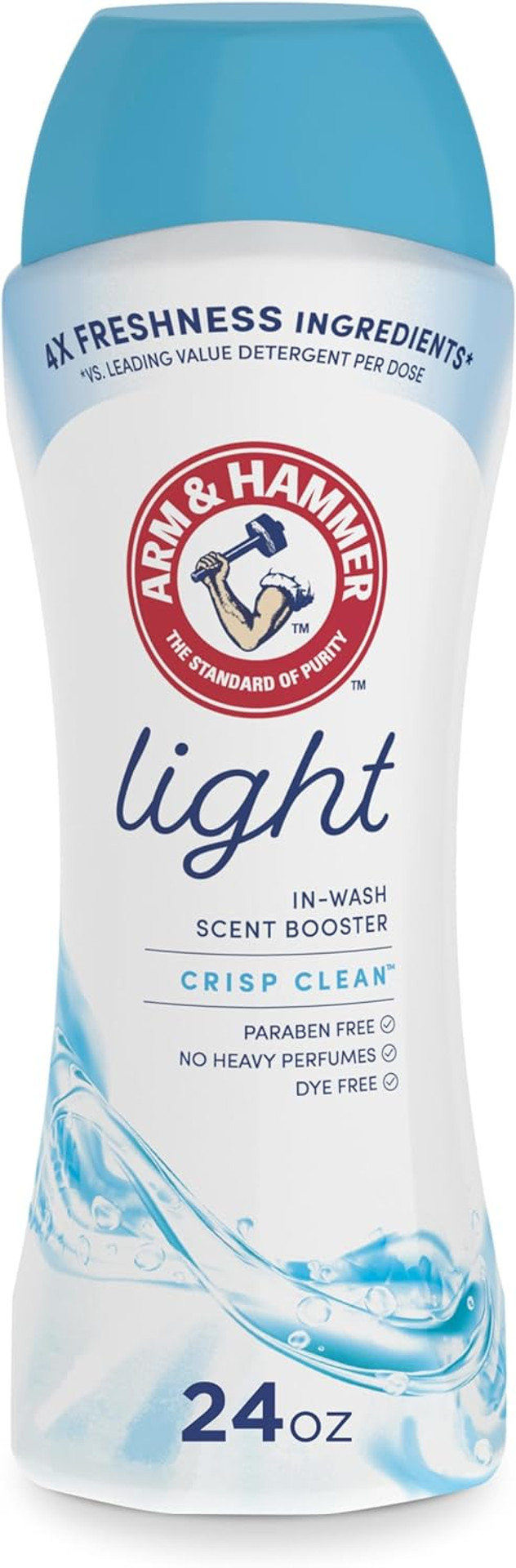 ARM & HAMMER Light In-Wash Scent Booster, Laundry Scent Booster Crisp Clean scent, 24 Oz