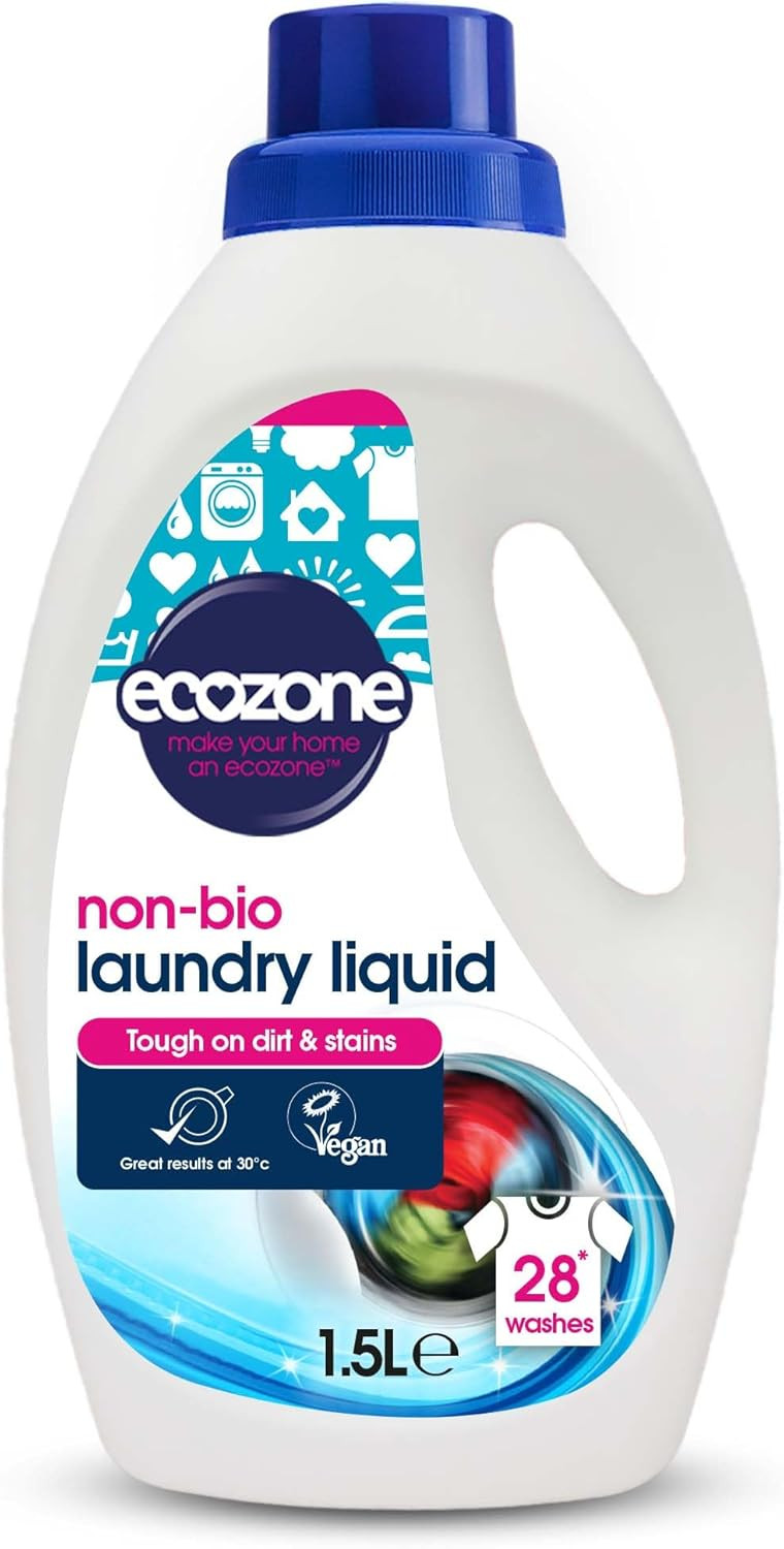 Ecozone Non Bio Liquid Laundry Detergent 1.5 Litre (Pack of 2)