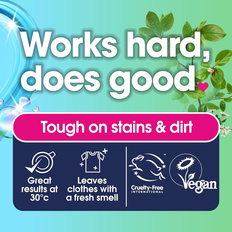 EcoZone Ultra Concentrated Biological Laundry Liquid, Bio Detergent, Washing Machine Powerful Clothing Stain Removal & Cleaning, Natural Vegan, Non Toxic, Eco Friendly, Gentle on Skin, 166 washes (5L)