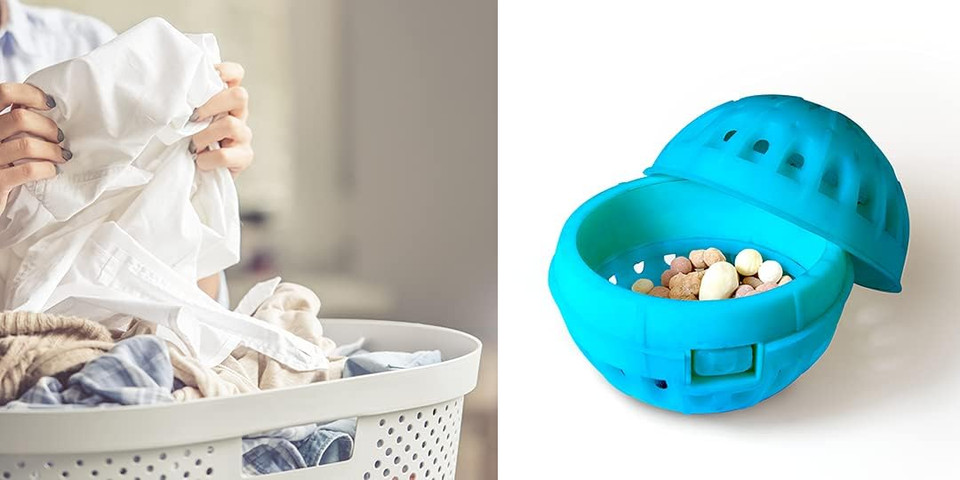 EcoZone Ecoballs, Laundry Pods for Washing Machines, Re-Usable Hypoallergenic Capsule with Pellets, Pure Linen Fragrance, Natural Vegan & Eco Friendly, Refillable Detergent Alternative (1000 Washes)