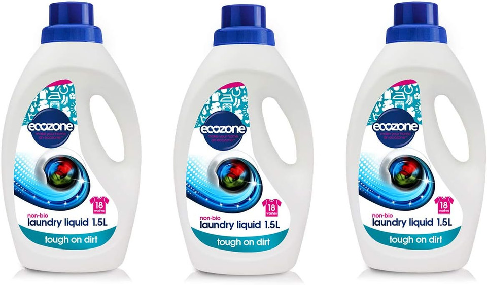 Ecozone Non Bio Laundry Liquid 1.5L Pack of 3