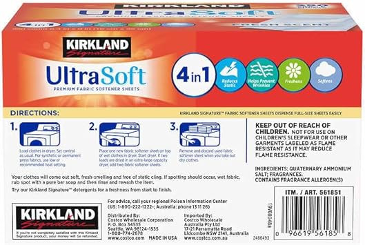 KIRKLAND, White, 250 Count (Pack of 2)