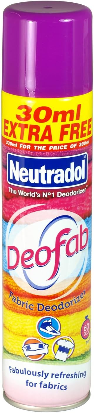 London Grocery Fabric Deodoriser - Mint or Lemon or Citrus or Lavender or Floral - 2 x 300Ml - Yellow