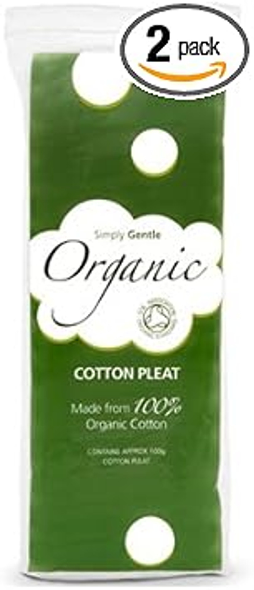 Simply Gentle | Organic Cotton Wool Pleats | 2 x 100g