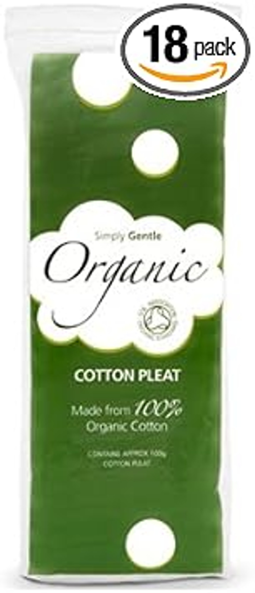 Simply Gentle | Organic Cotton Wool Pleats | 18 x 100g