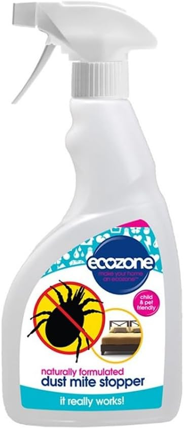 EcoZone Moth Repellent, Humane Natural Formula, Long Lasting Protection Treatment, Suitable for All Fabrics, Gentle on Skin & Clothes, Natural Vegan Eco Friendly Plant-Based Liquid (500ml Spray)