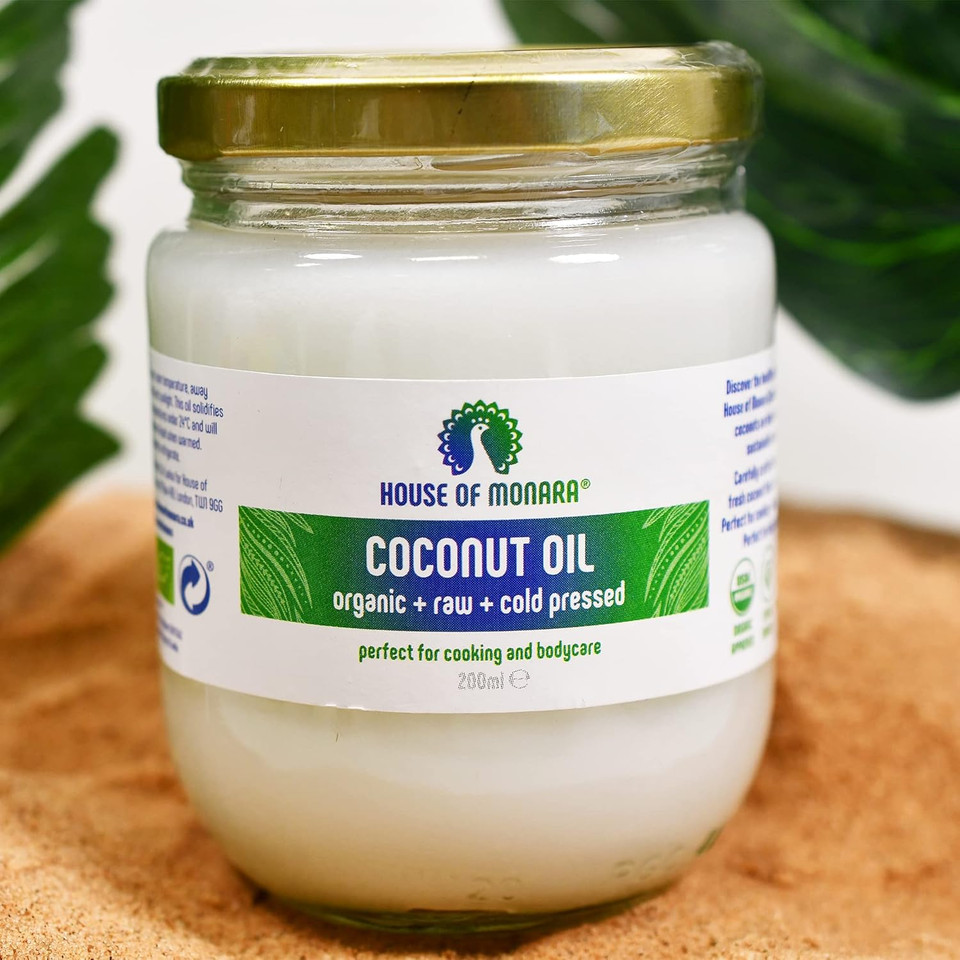 House of Monara Organic Extra Virgin Coconut Oil Pure, Raw and Cold Pressed 500 ml House of Monara Organic Extra Virgin Coconut Oil Pure, Raw and Cold Pressed 500 ml