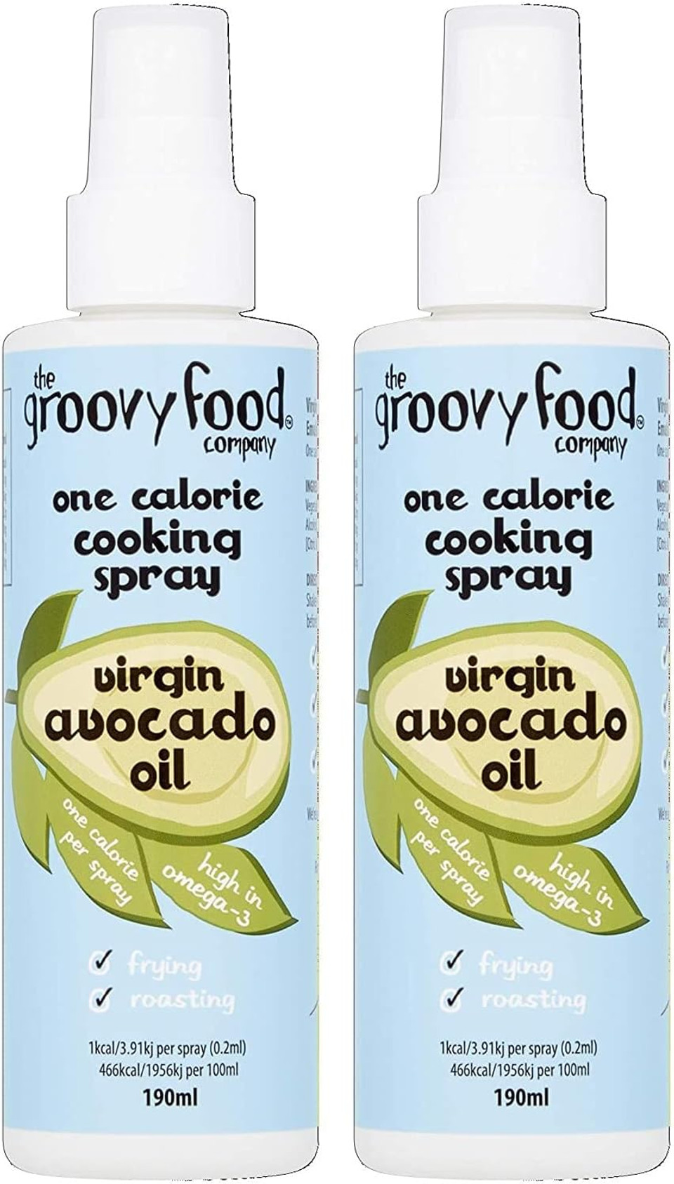 Groovy Food Virgin Avocado Oil Spray 190g (Pack of 2)