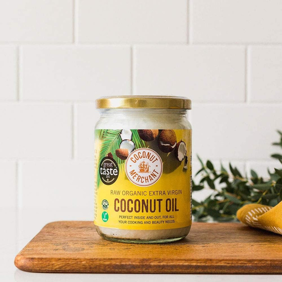 Coconut Merchant Organic Coconut Oil 500mL | Extra Virgin, Raw, Cold Pressed, Unrefined | Ethically Sourced, Vegan, Ketogenic and 100% Natural | For Hair, Skin & Cooking