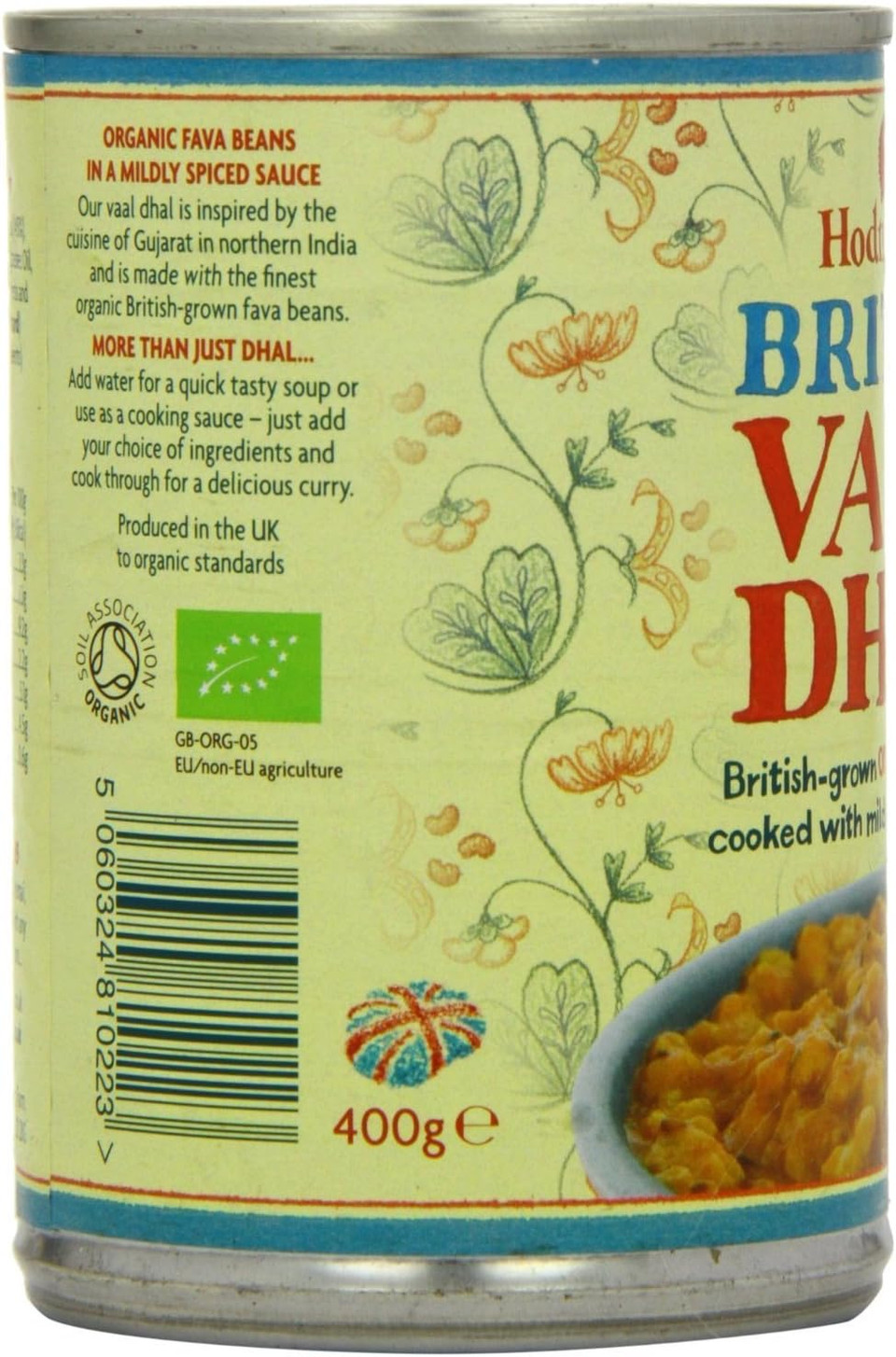 Hodmedod - Great British Peas - British Vaal Dhal - Can 400g (Pack of 2)
