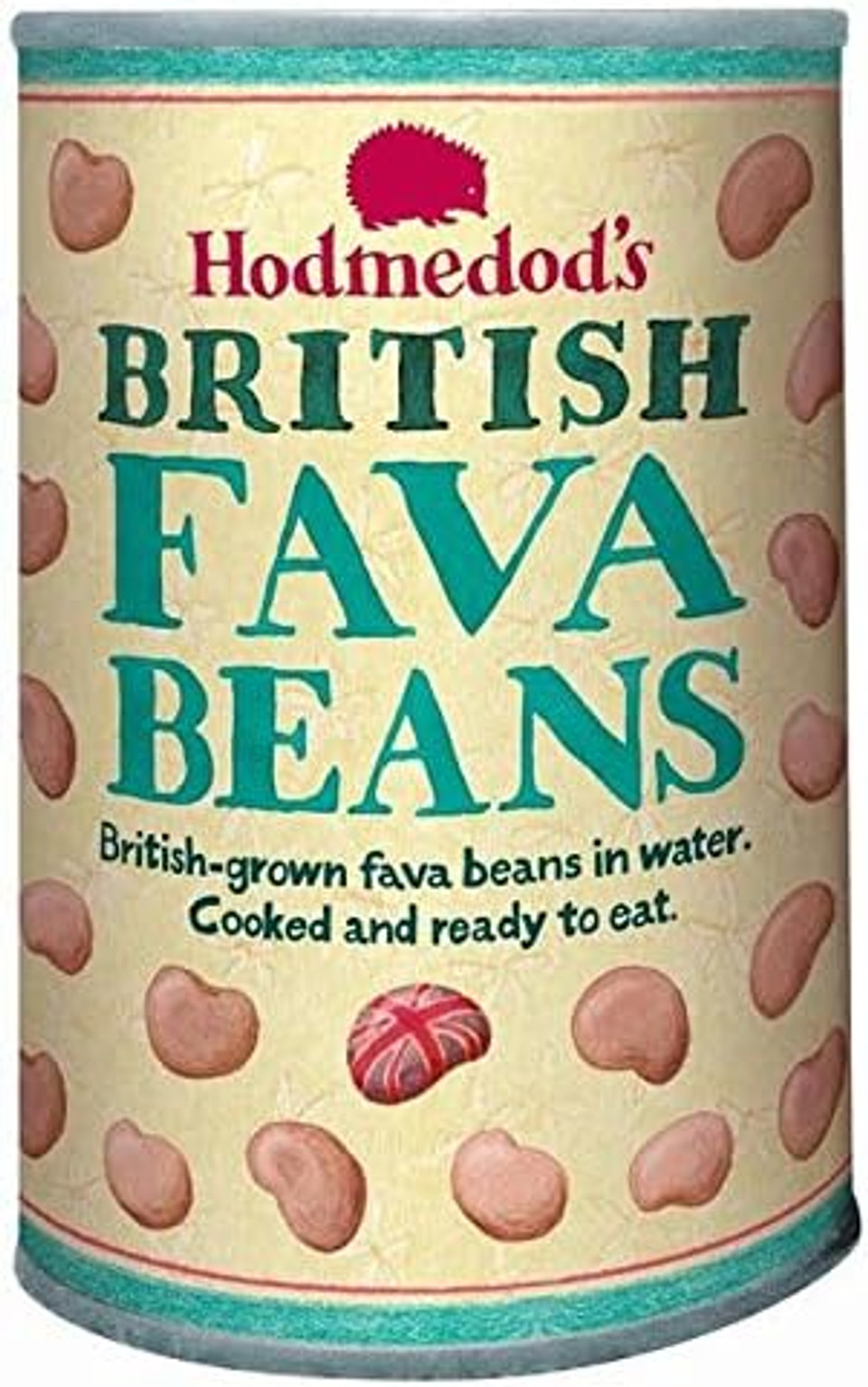 Hodmedods Whole Cooked Fava Beans in Water Can 400g (Pack of 2)