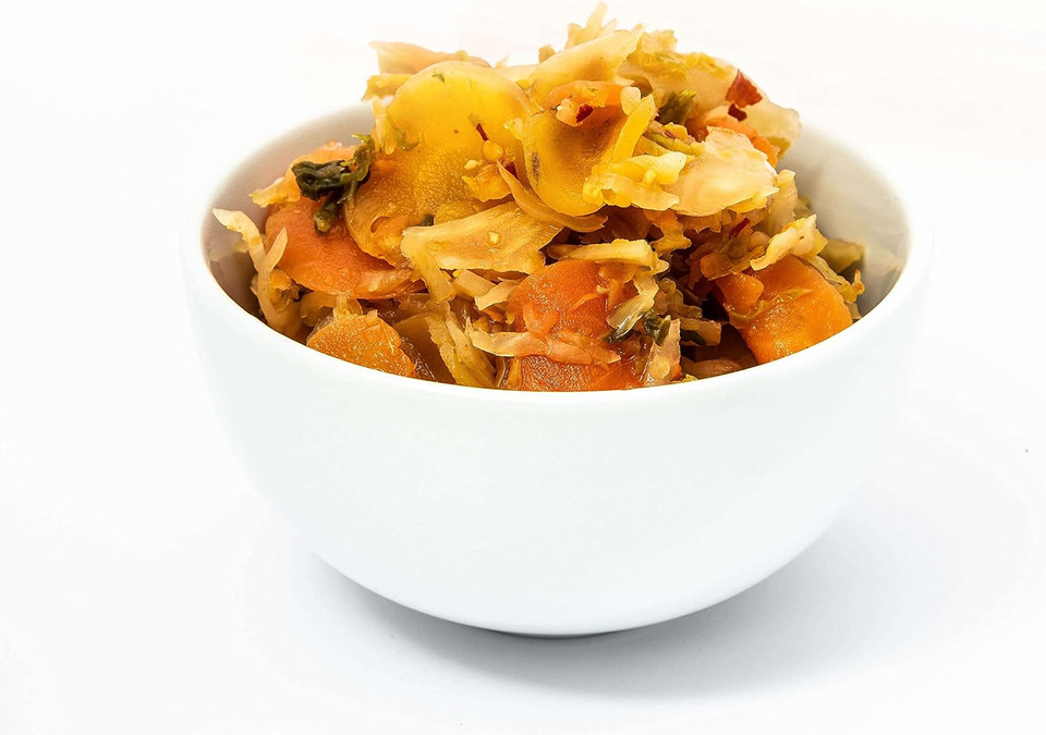 Loving Foods *Organic & Made in the UK* Kimchi (475g) Raw, Unpasteurised & Bursting with Beneficial Live Bacteria (6 x Jars)