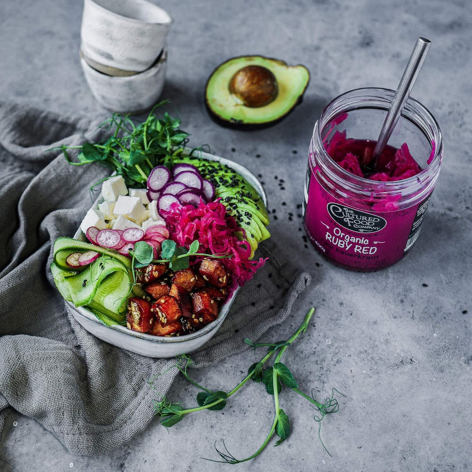 Ruby Red Raw Sauerkraut, Organic, 400g