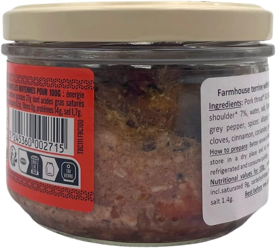 La Belle Chaurienne Piment d'Espelette Farmhouse Terrine 180g