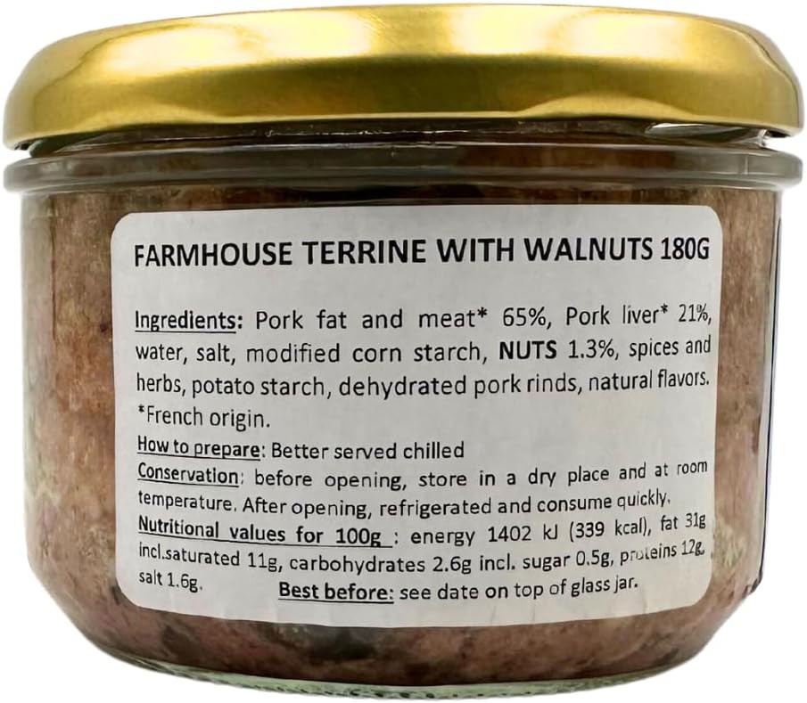La Belle Chaurienne Farmhouse Terrine with Walnuts 180g