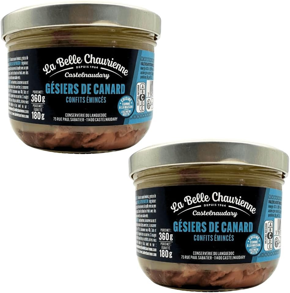 La Belle Chaurienne Sliced Confit Duck Gizzards 350g x 2