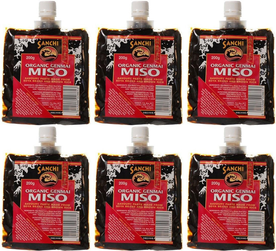 (6 PACK) - Sanchi - Org Genmai Miso | 200g | 6 PACK BUNDLE