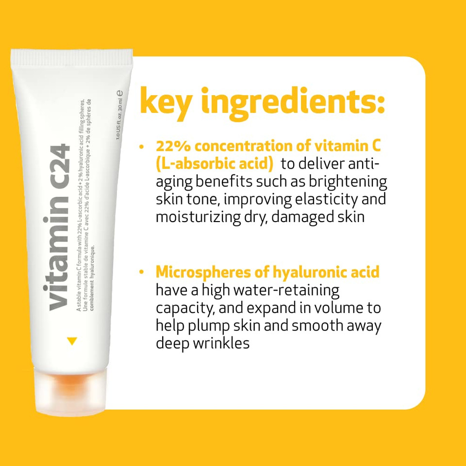 Indeed Labs C24 Vitamin Cream Combined Serum & Moisturizer With Ascorbic And Hyaluronic Acid To Repair And Restore Skin, 30 Ml Indeed Labs C24 Vitamin Cream Combined Serum & Moisturizer With Ascorbic And Hyaluronic Acid To Repair And Restore Skin, 30 Ml