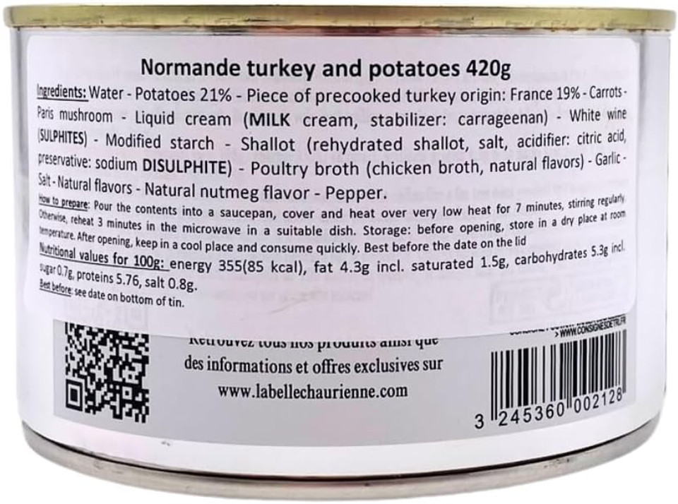 La Belle Chaurienne Turkey with Normandy Sauce 420g (1)