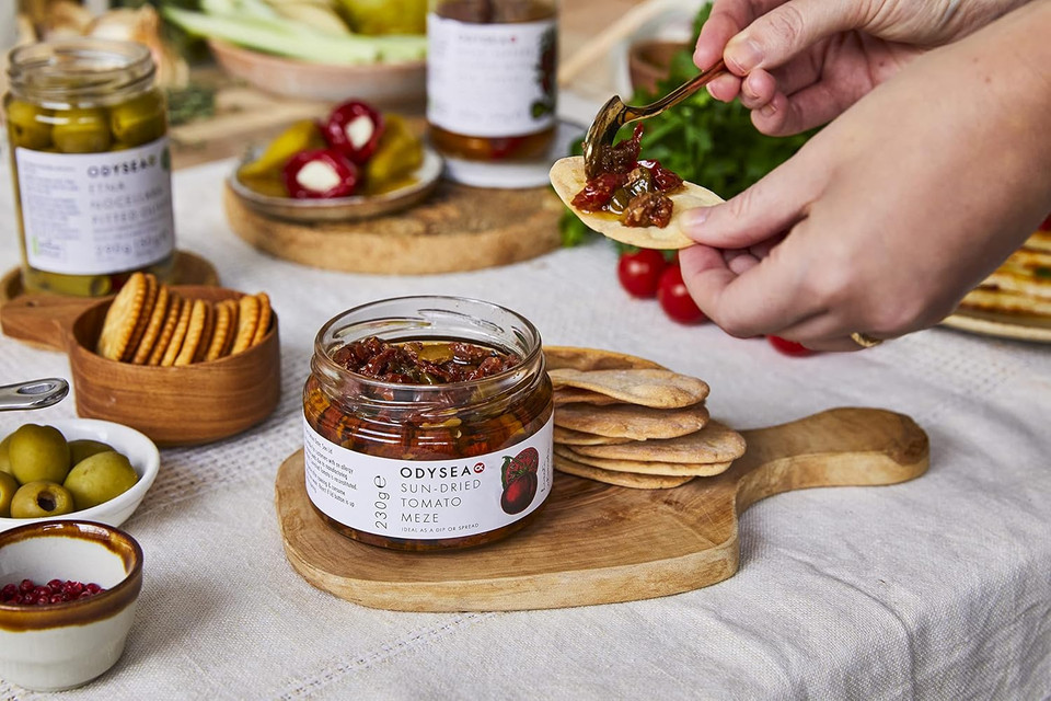 Odysea Sun-Dried Tomato Meze, Glass Jar, 230 g