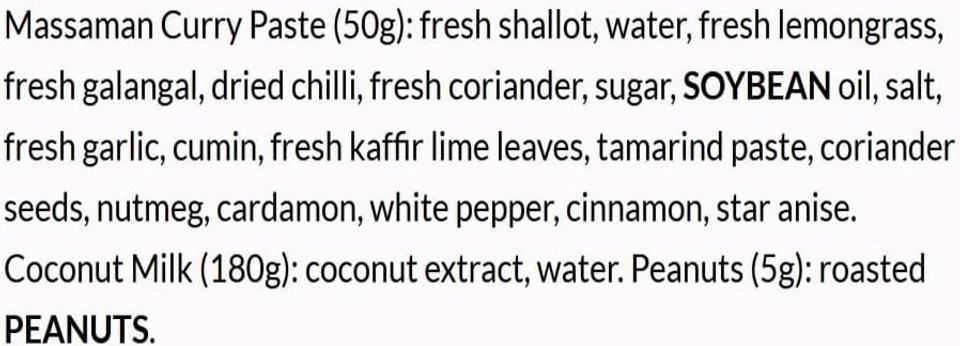 THAI TASTE THAI MASSAMAN CURRY