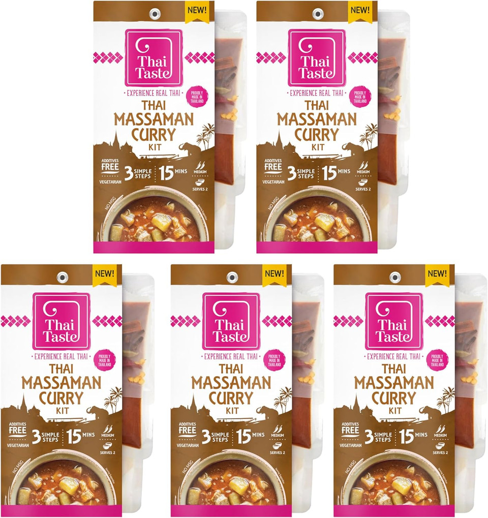 5x Thai Taste Thai Massaman Curry Meal Kit 235g