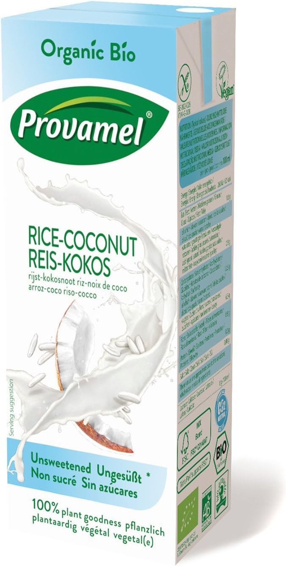 Provamel Coconut & Rice Drink 1000ml X 5 (Pack of 5)