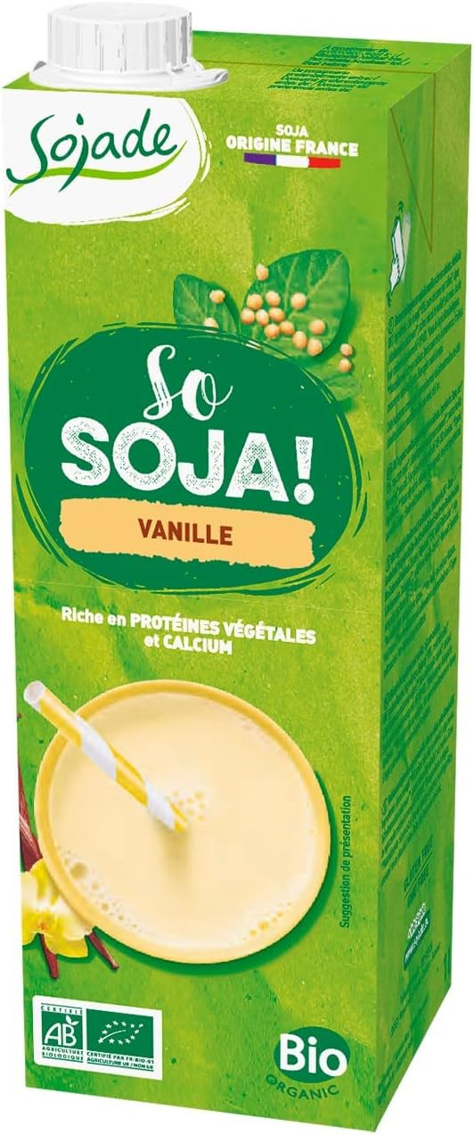 Sojade Vanilla and Calcium Soya Milk 1 Litre (Pack of 6)