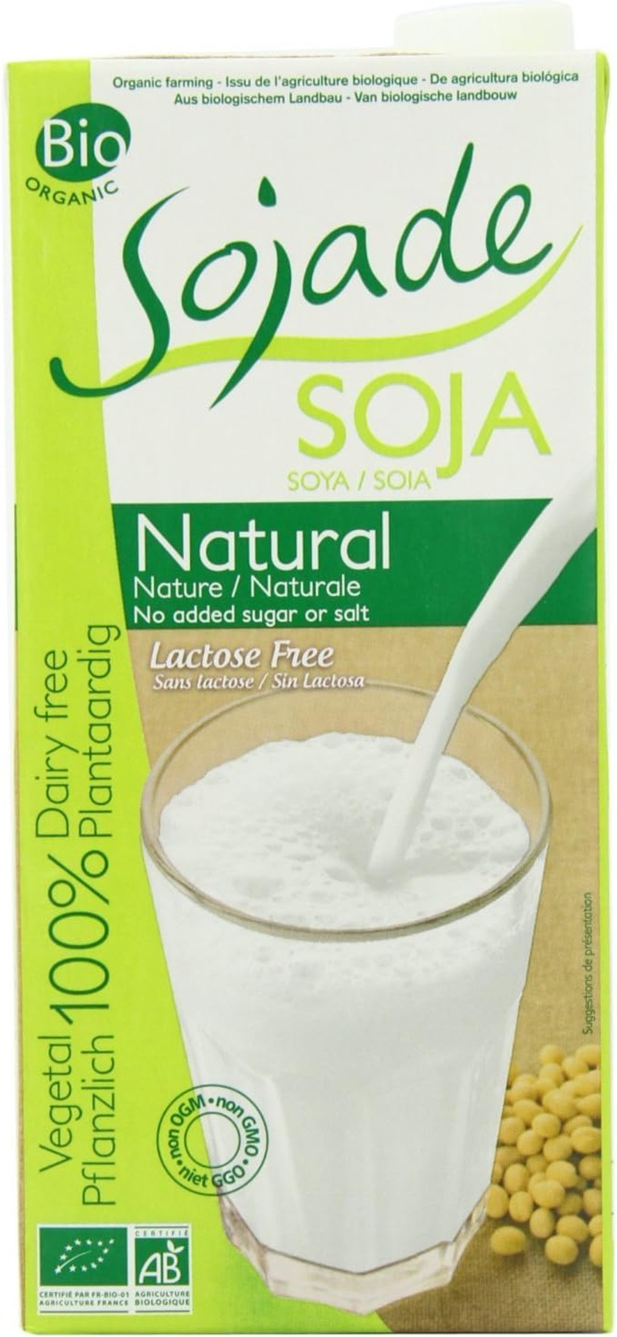 (3 PACK) - Sojade - Org Unsweetened Soya Drink | 1000ml | 3 PACK BUNDLE