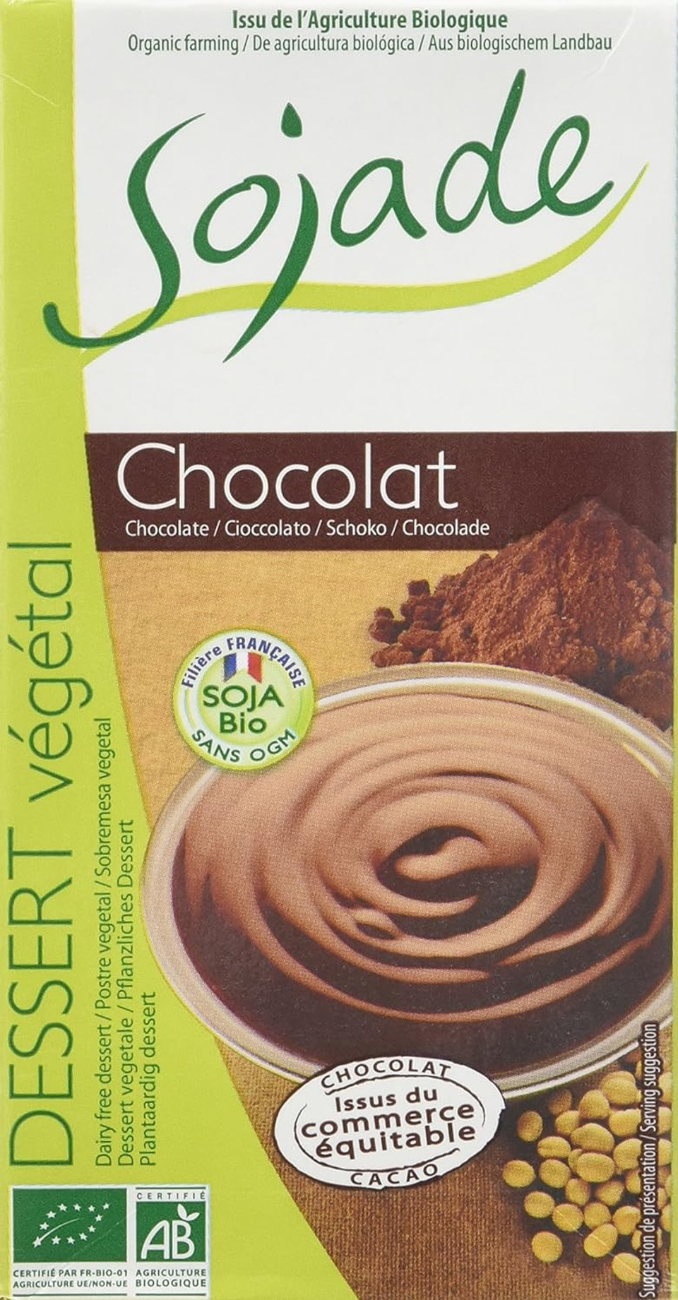 Sojade Chocolate Soya Dessert 530 g (Pack of 16)
