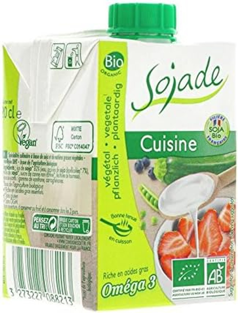Sojade | Cuisine- Organic Soya Cream | 9 x 200ml