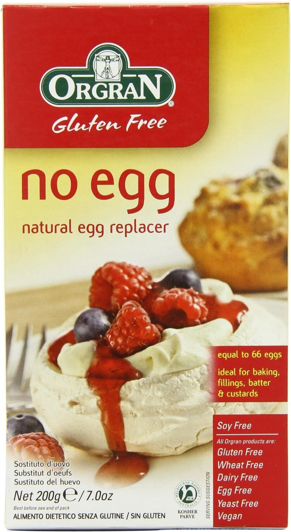 (6 PACK) - Orgran - No Egg (Egg Replacer) | 200g | 6 PACK BUNDLE