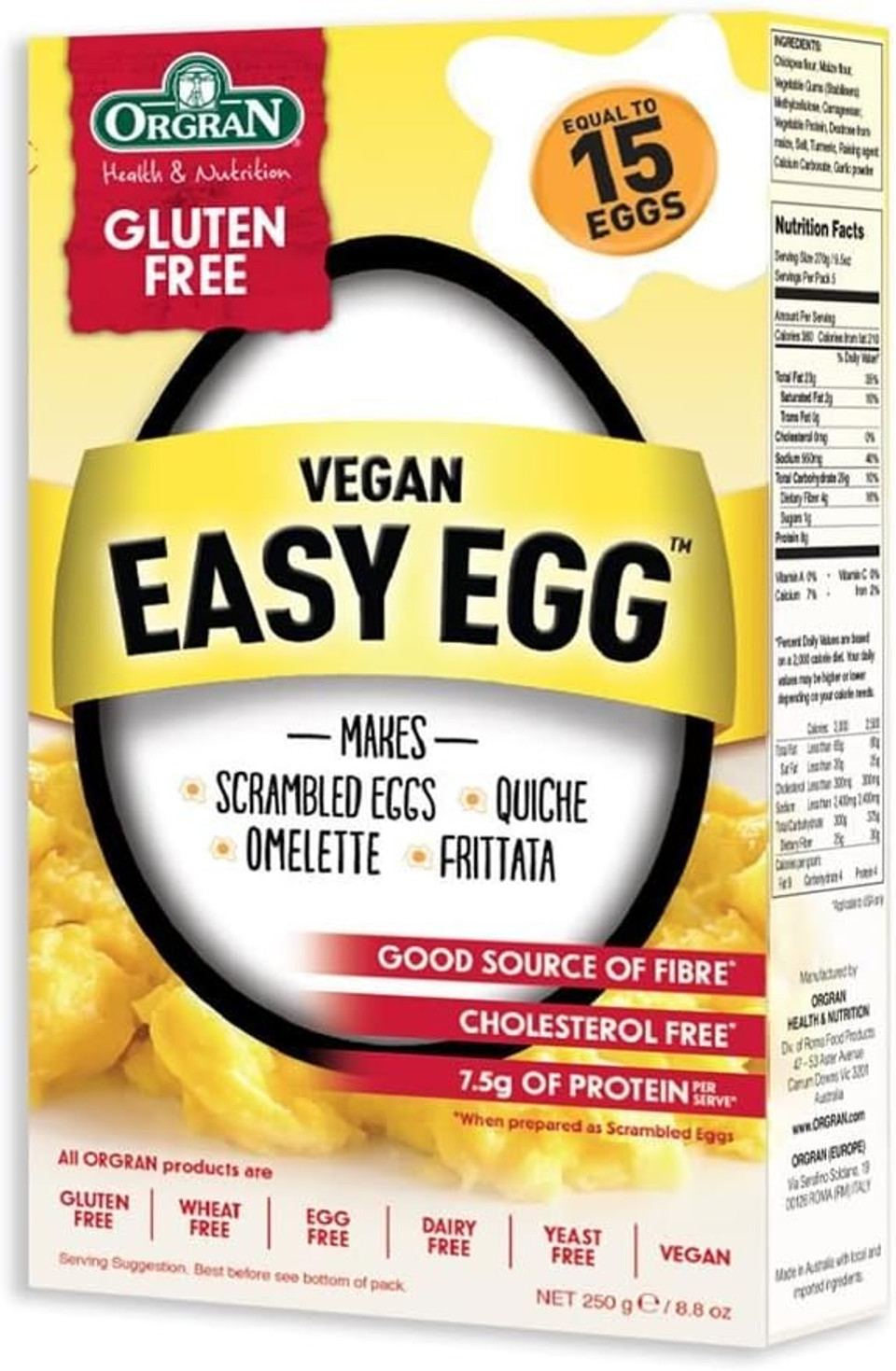Orgran | Vegan Easy Egg | 8 x 250g