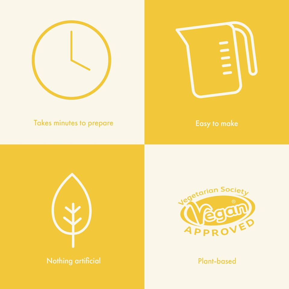 Just Wholefoods Vegan Jelly 12 x 85g | Gluten Free, Quick Set, Gelatine Free | Free from Artificial Colours and Flavouring | Makes 12 pints of Jelly (Lemon)