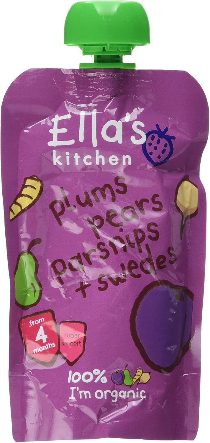 Ella's Kitchen Plums Pears Parsnip + Swede
