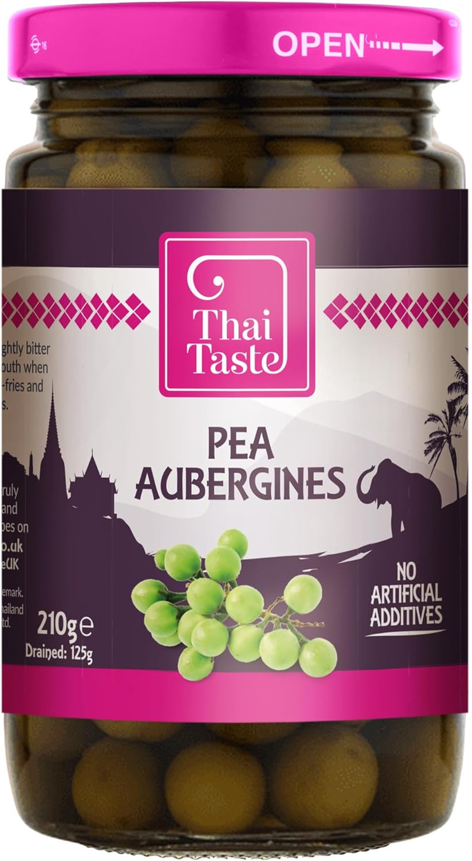 Thai Taste Pea Aubergines 210g