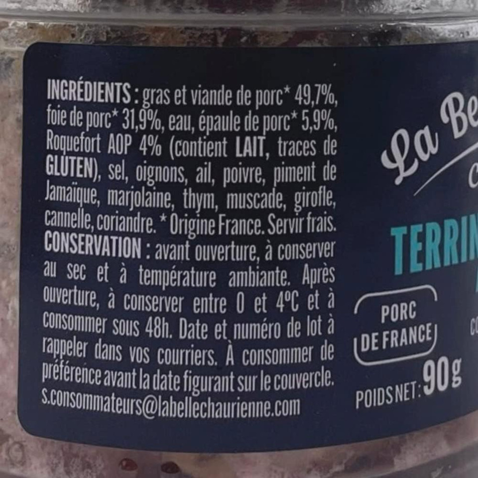 French Terrine Gift Box La Belle Chaurienne 4 x 90g