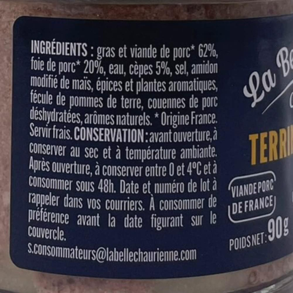 French Terrine Gift Box La Belle Chaurienne 4 x 90g