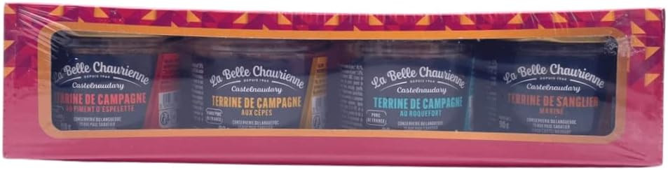 French Terrine Gift Box La Belle Chaurienne 4 x 90g