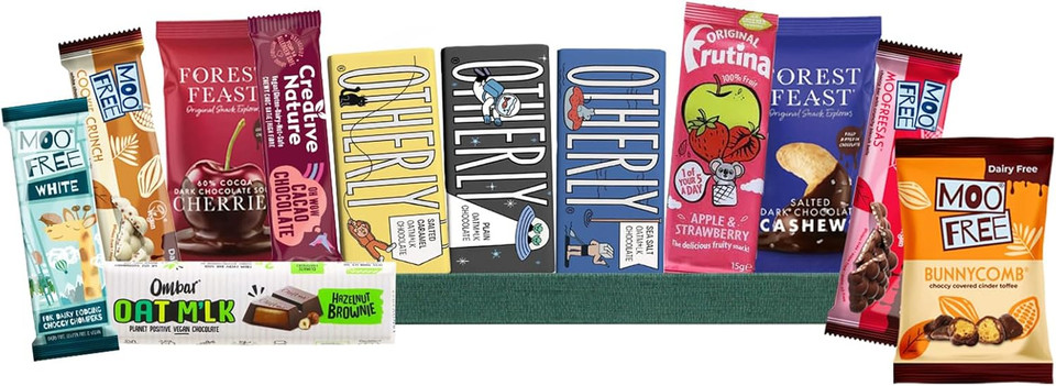 Luxury Vegan Plant-Based Hamper Selection Gift Box for All Special Occasions Birthdays Party Favours Easter Mother's Day Anniversary - Vegan Chocolate
