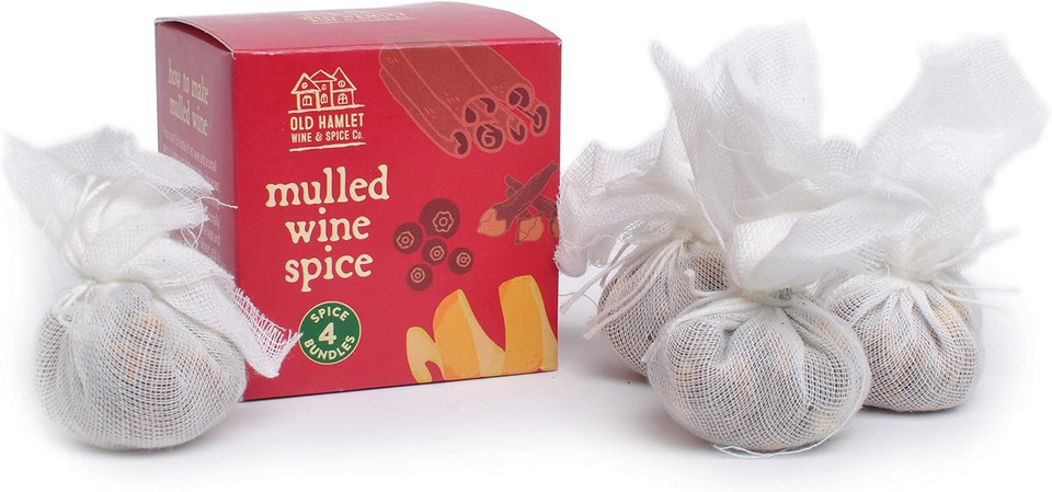 Old Hamlet Mulled Wine Spice Pouchettes in Printed Cube (no Alcohol Included)