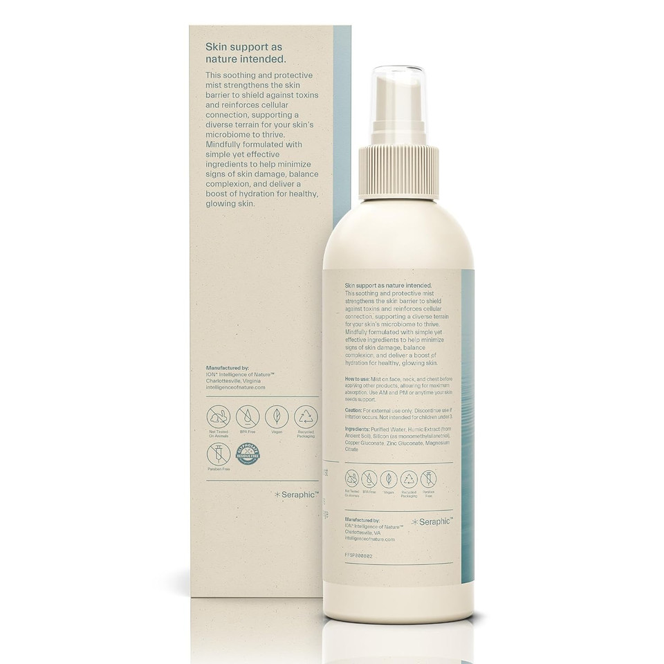 Ion* Intelligence Of Nature Skin Support | Skincare For Anti-Aging, Healthy Skin & Hydration To Defend Against Toxins, Reduce Redness, Improve Skin Microbiome (8 Oz.)8.00 Fl Oz (Pack Of 1)
