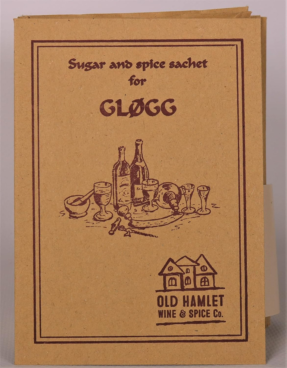 Glogg - Scandi Mulled Wine - Single Serve - Old Hamlet, Pack of 10 (no Alcohol Included)