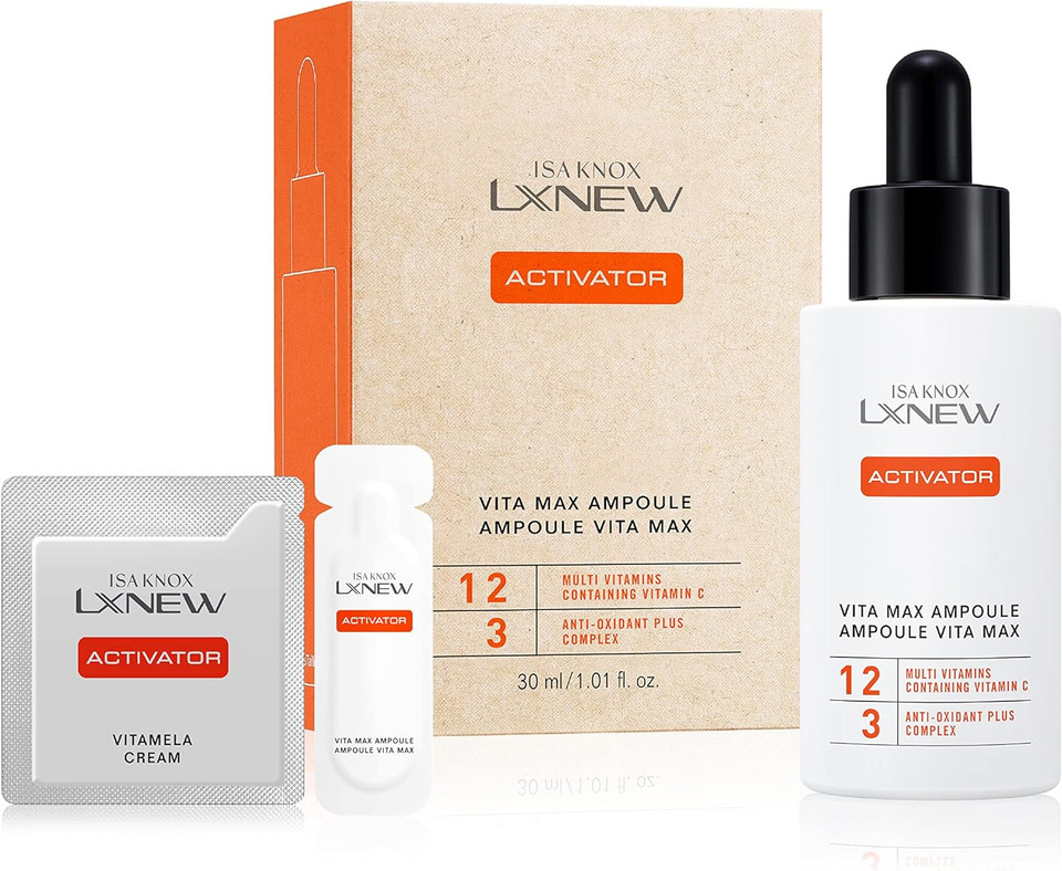 Isa Knox Lxnew Vitamin Max Ampoule Set (2Fl Oz) - Skin Radiance And Elasticity, Vitamin C, Multivitamins, Ferulic Acid | Korean Skincare | Christmas Gifts