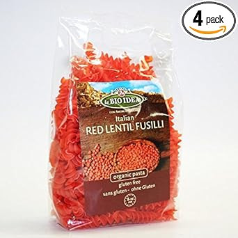 La Bio Idea | Red lentil Fusilli | 4 x 250g
