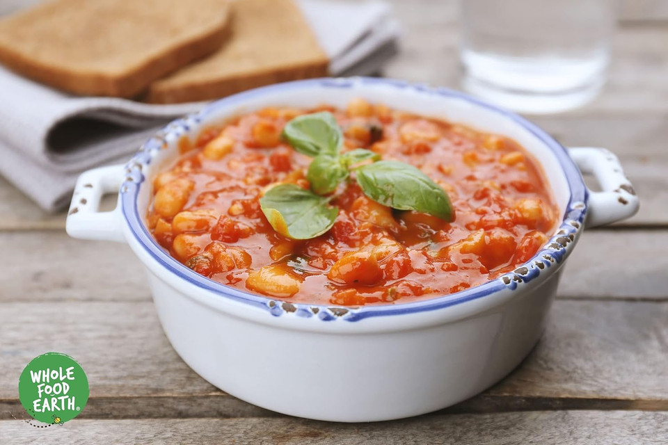 Wholefood Earth Organic Butter Beans 3kg GMO Free | Vegan | High Fibre | High Protein | Certified Organic