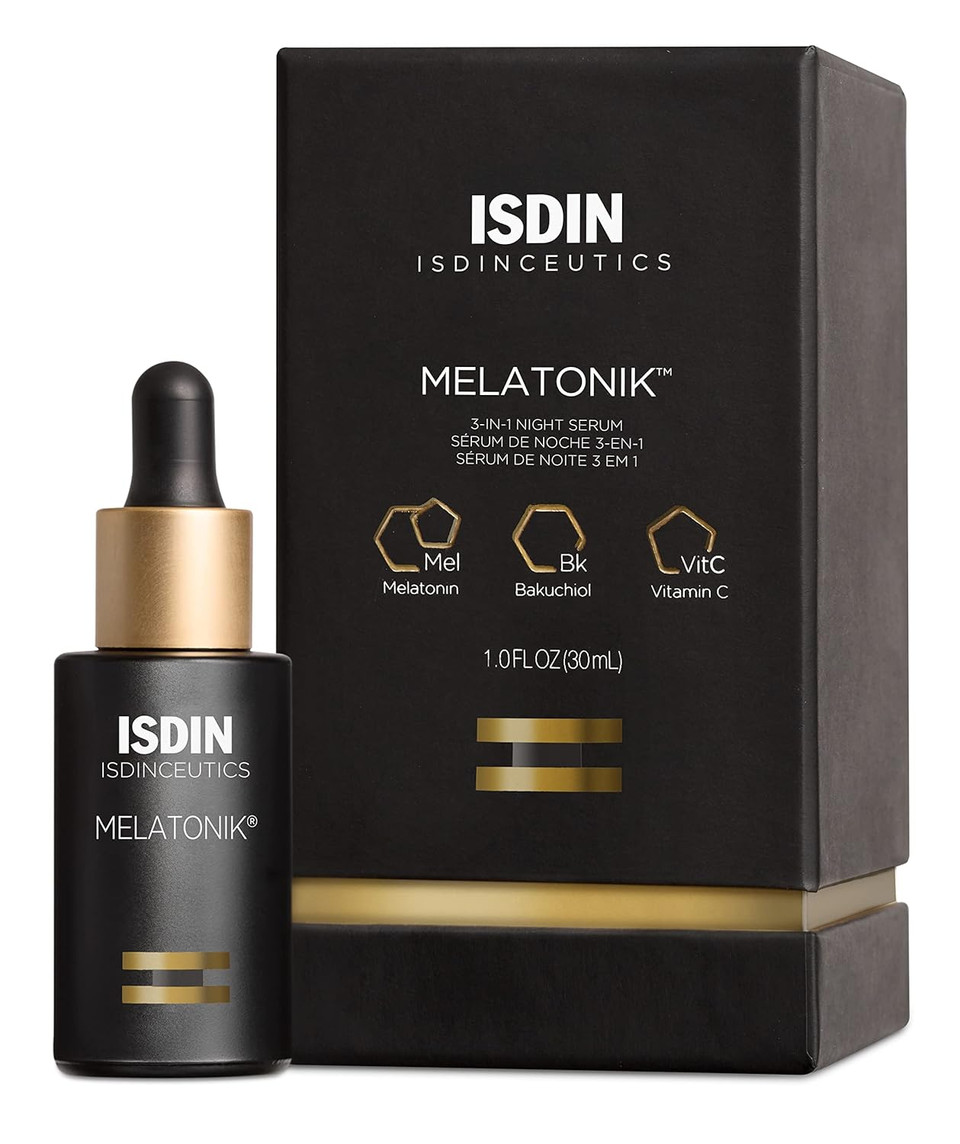 Isdin Melatonik, Overnight Recovery Anti-Aging Benefits Night Serum, 3-In-1 Repairs, Restores And Brightens With Melatonin, Bakuchiol, Vitamin Cã¢Â