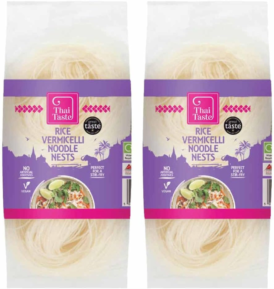 Thai Taste Rice Vermicelli Noodles Nests (200g) - Pack of 2