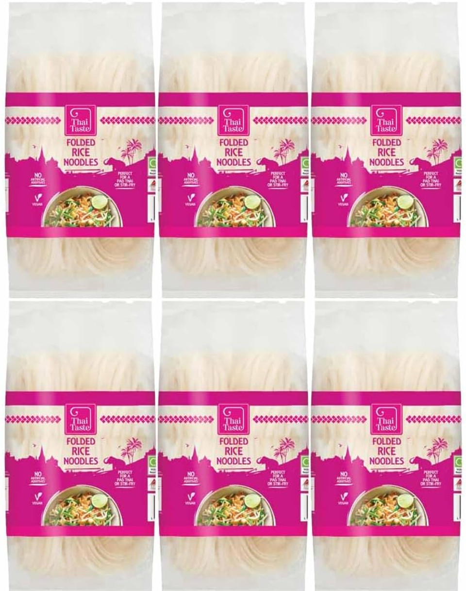 Thai Taste Folded Rice Noodles (200g) - Pack of 6