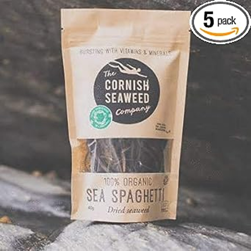 CORNISH SEAWEED COMPANY | Organic Sea Spaghetti | 5 x 40g (UK)